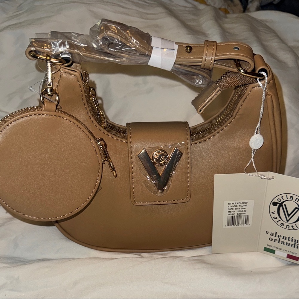 Valentino Orlandi Camel Shoulder Bag